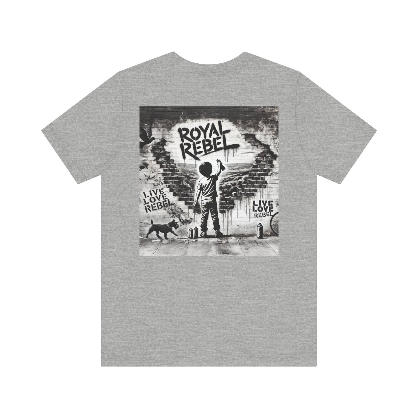 Royal Rebel Unisex Jersey Tee - Bold Street Art Inspired Design