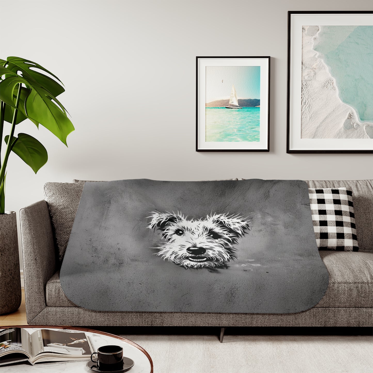 Personalized Cozy Sherpa Blanket - Live Love Rescue™ Charity Blanket