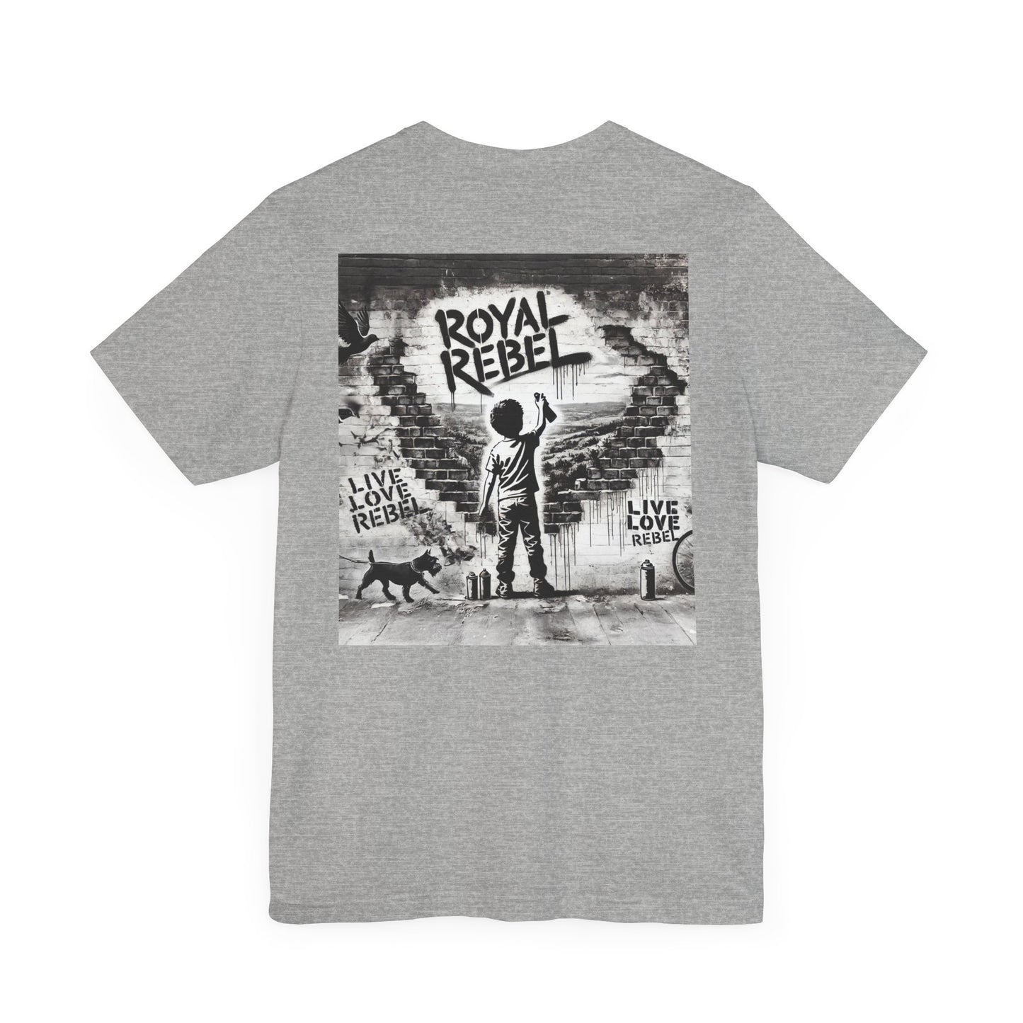 Royal Rebel Unisex Jersey Tee - Bold Street Art Inspired Design