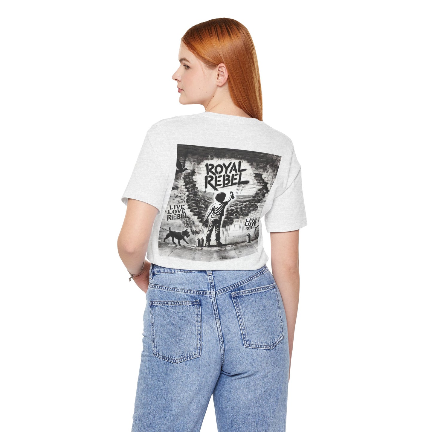 Royal Rebel Unisex Jersey Tee - Bold Street Art Inspired Design