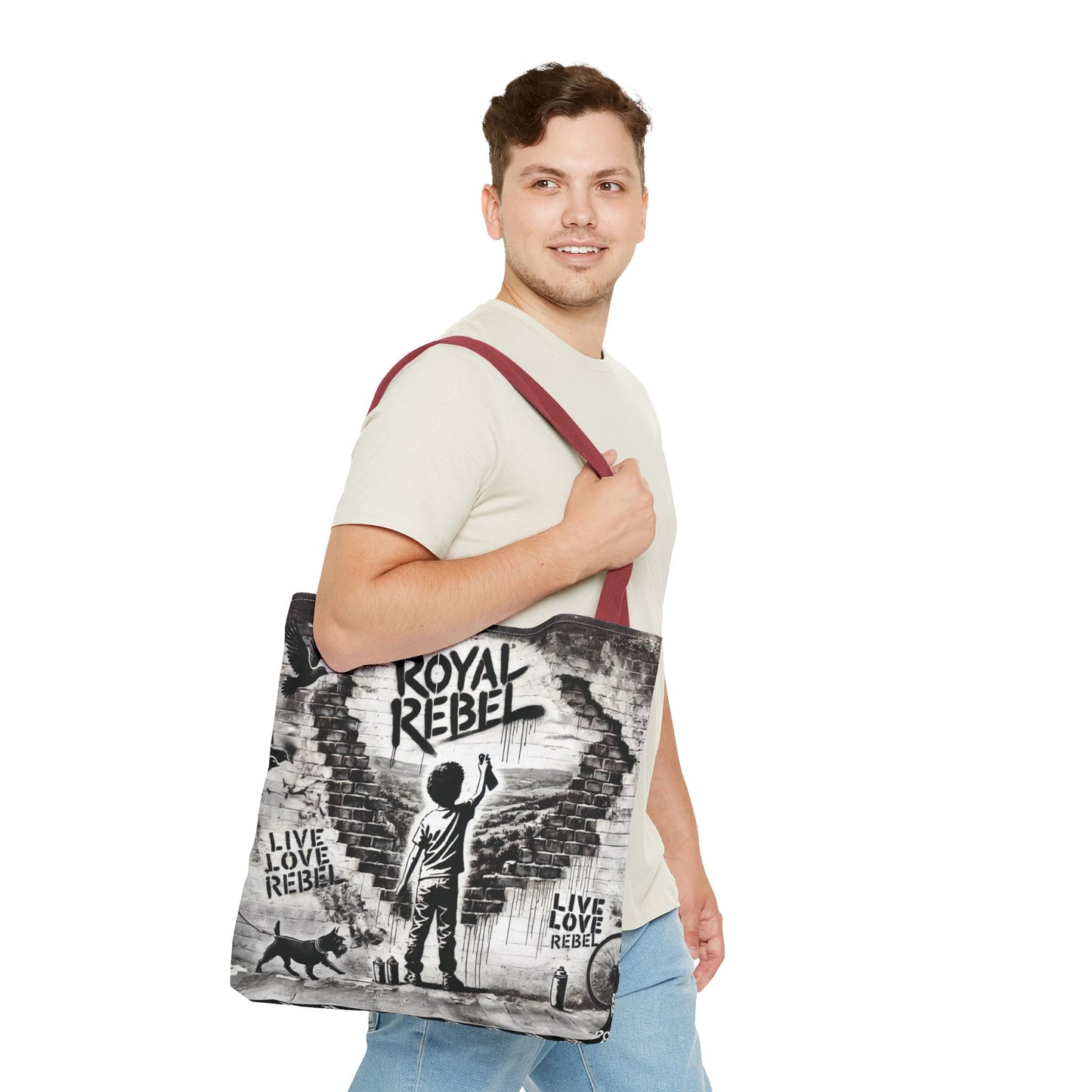 Royal Rebel Tote Bag - Live Love Rebel Urban Style