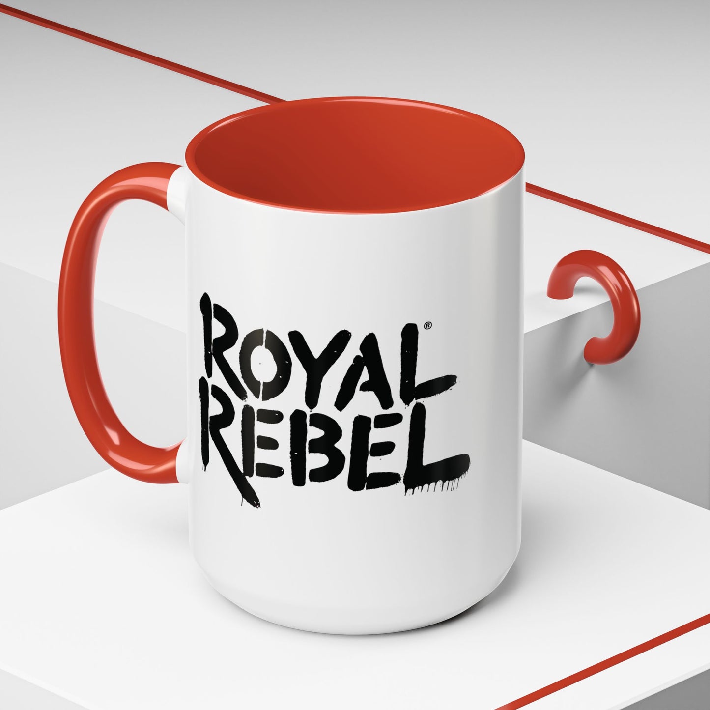 Royal Rebel Accent Coffee Mug - Bold Statement Drinkware for Coffee Lovers