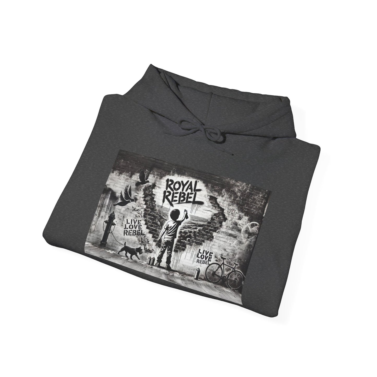 Royal Rebel Unisex Hoodie - Edgy Graphic Sweatshirt for Creative Minds