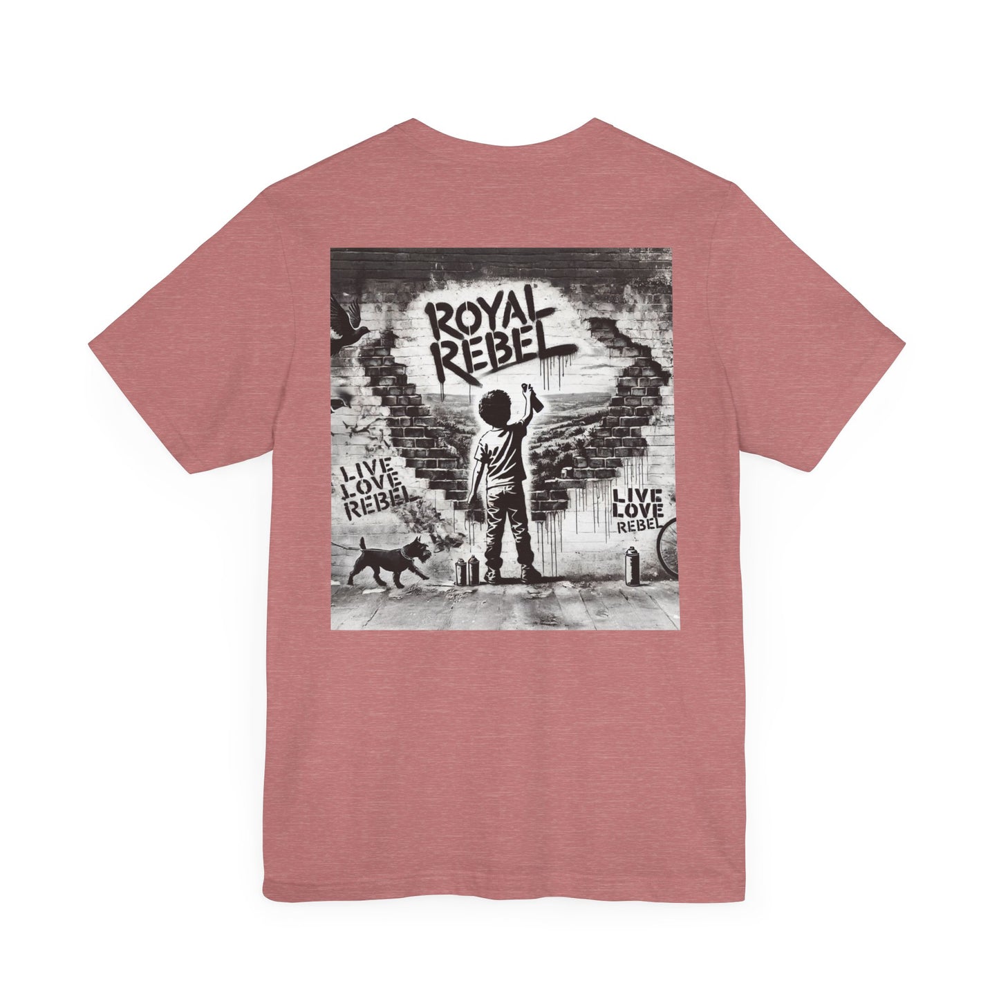 Royal Rebel Unisex Jersey Tee - Bold Street Art Inspired Design