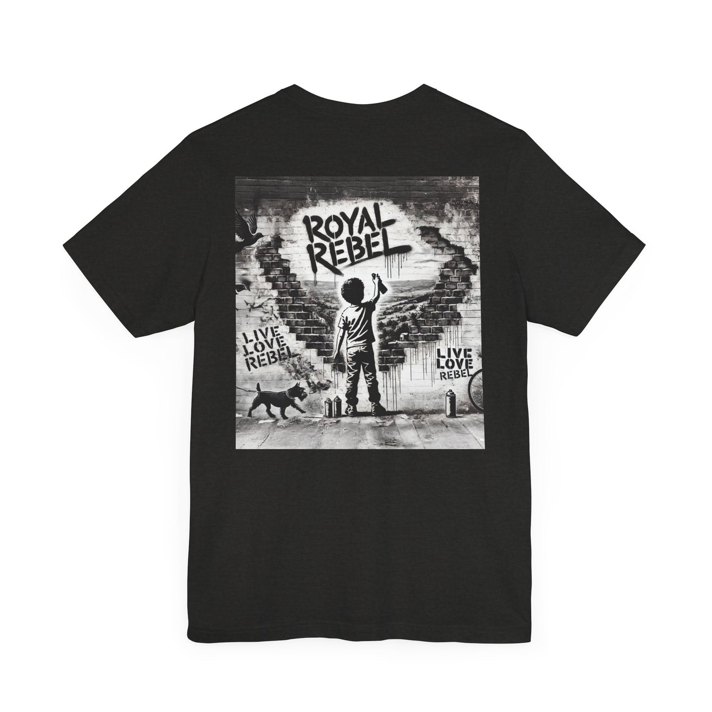 Royal Rebel Unisex Jersey Tee - Bold Street Art Inspired Design