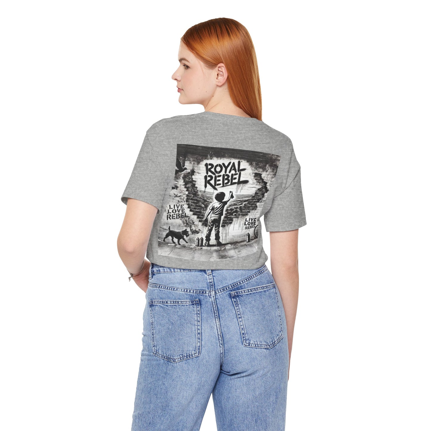 Royal Rebel Unisex Jersey Tee - Bold Street Art Inspired Design