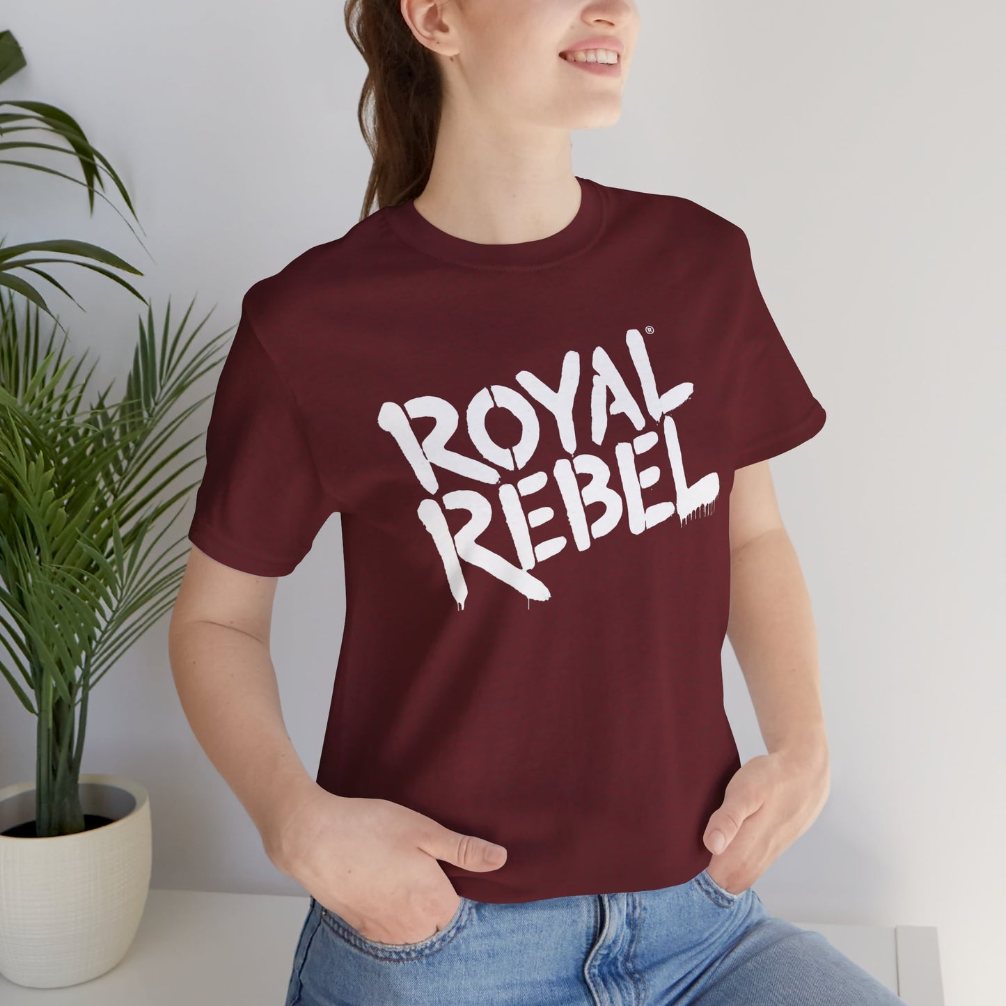 Royal Rebel Unisex Jersey Tee - Bold Street Art Inspired Design