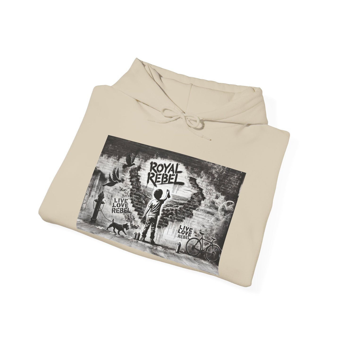 Royal Rebel Unisex Hoodie - Edgy Graphic Sweatshirt for Creative Minds