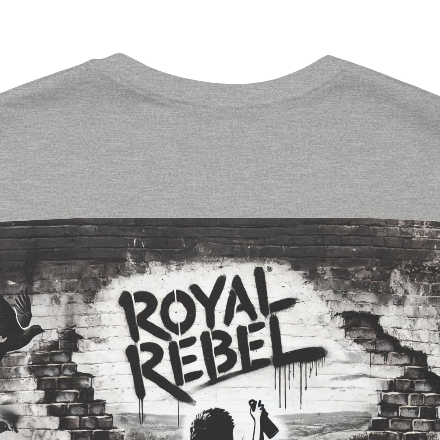 Royal Rebel Unisex Jersey Tee - Bold Street Art Inspired Design