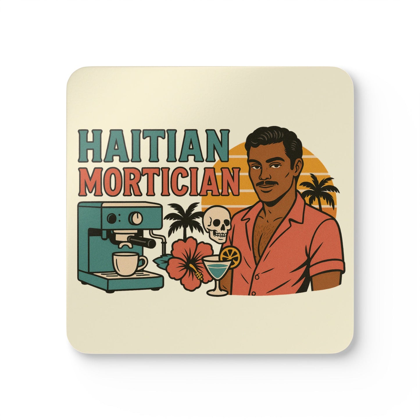 Haitian Mortician Design - Coaster Set