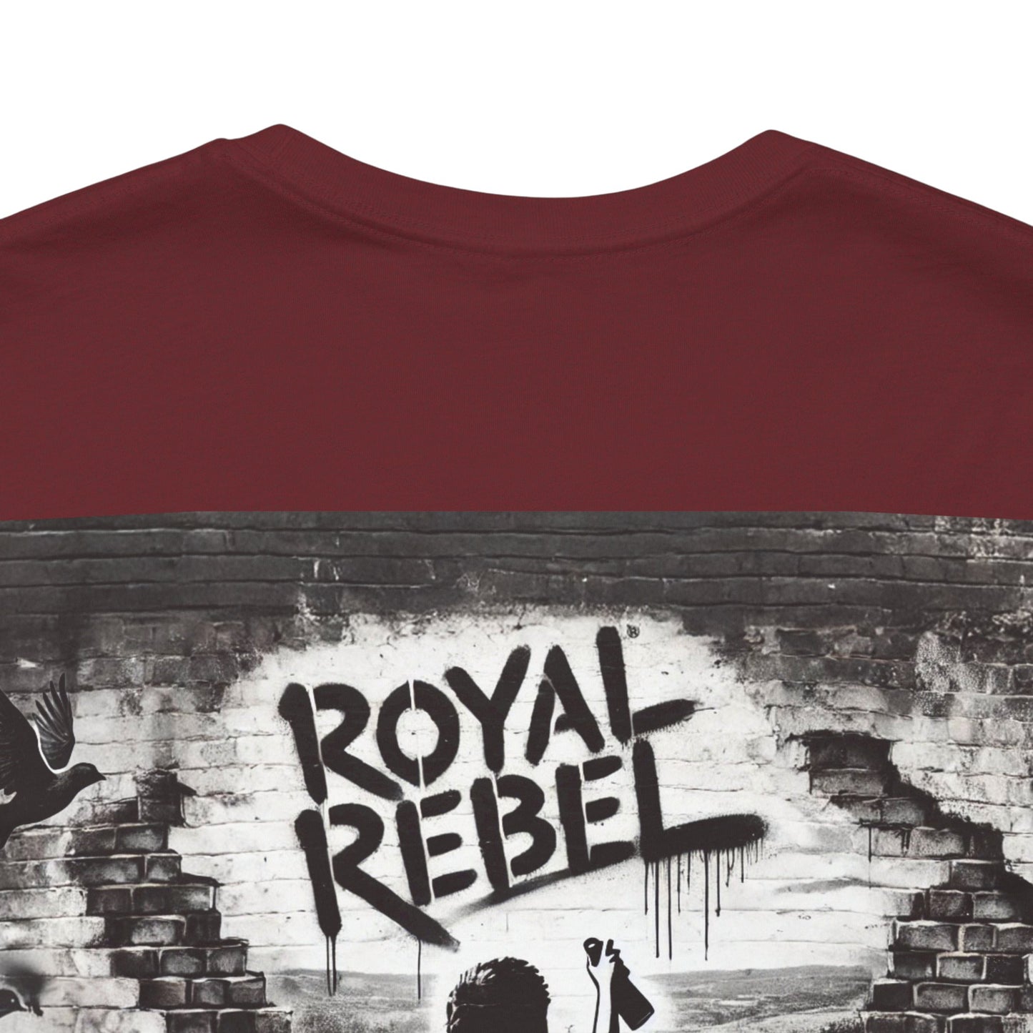 Royal Rebel Unisex Jersey Tee - Bold Street Art Inspired Design