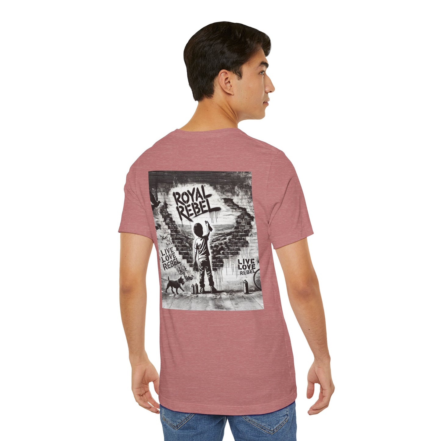 Royal Rebel Unisex Jersey Tee - Bold Street Art Inspired Design