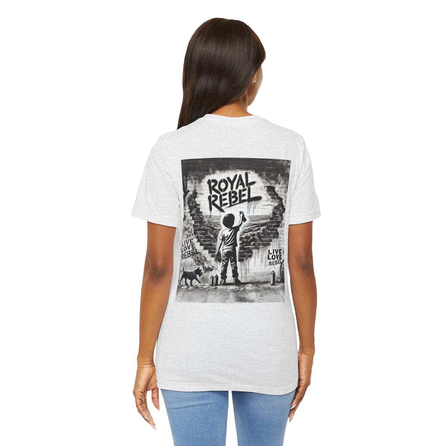 Royal Rebel Unisex Jersey Tee - Bold Street Art Inspired Design