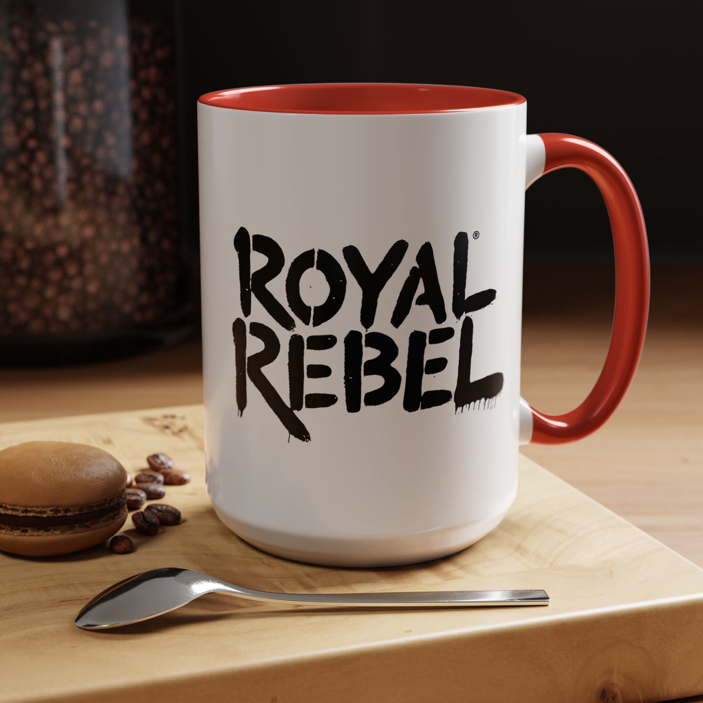 Royal Rebel Accent Coffee Mug - Bold Statement Drinkware for Coffee Lovers