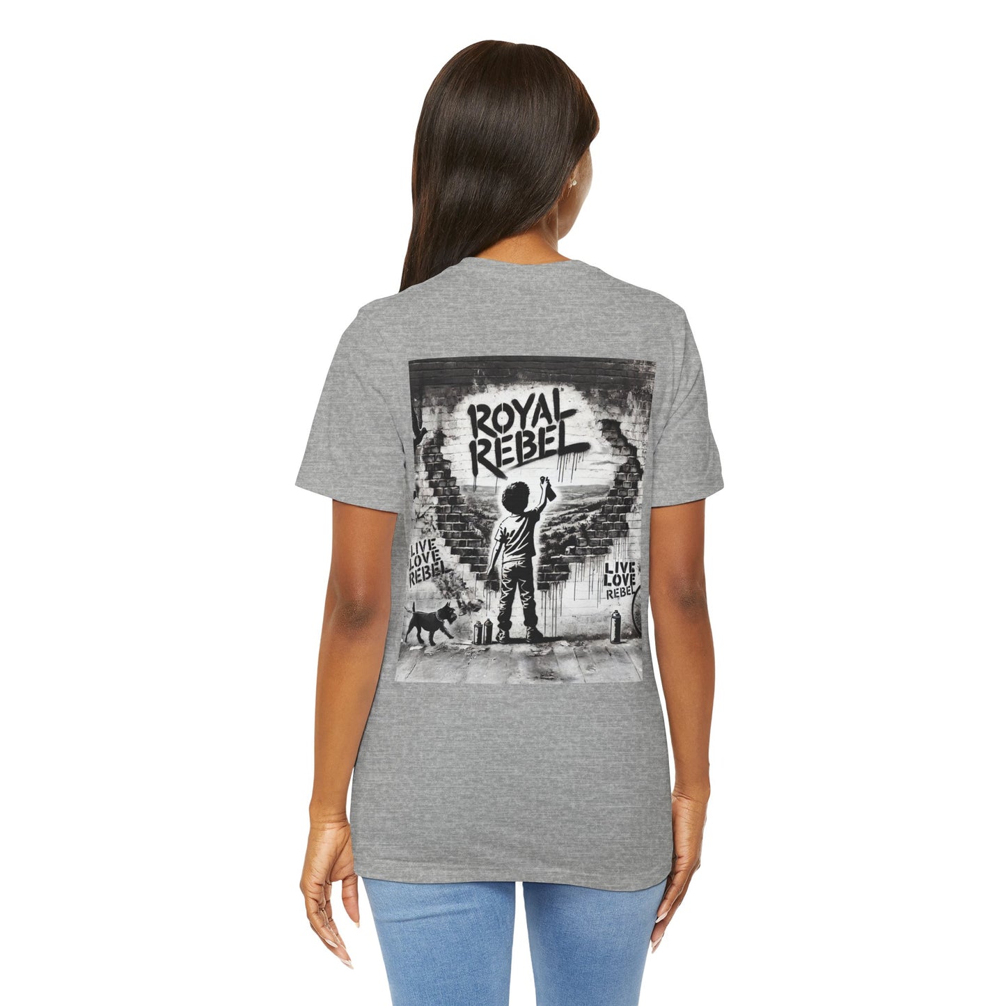 Royal Rebel Unisex Jersey Tee - Bold Street Art Inspired Design