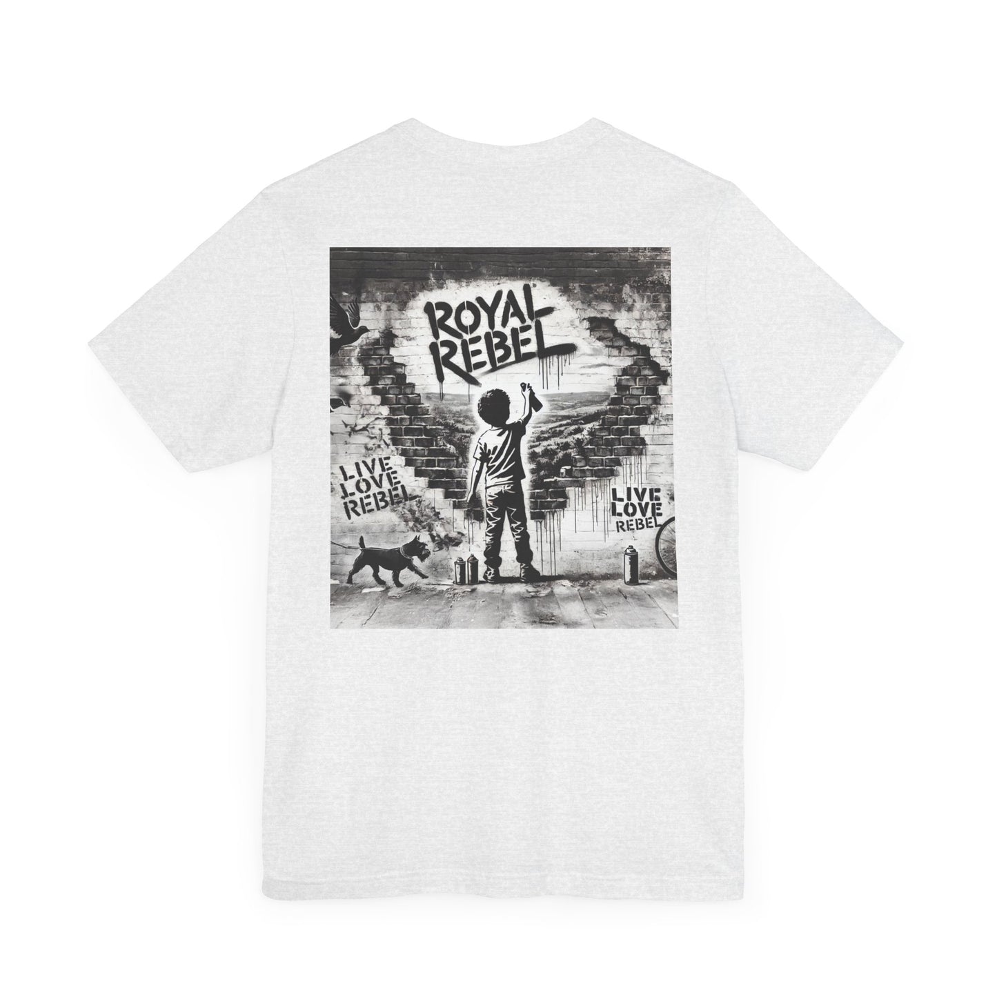 Royal Rebel Unisex Jersey Tee - Bold Street Art Inspired Design