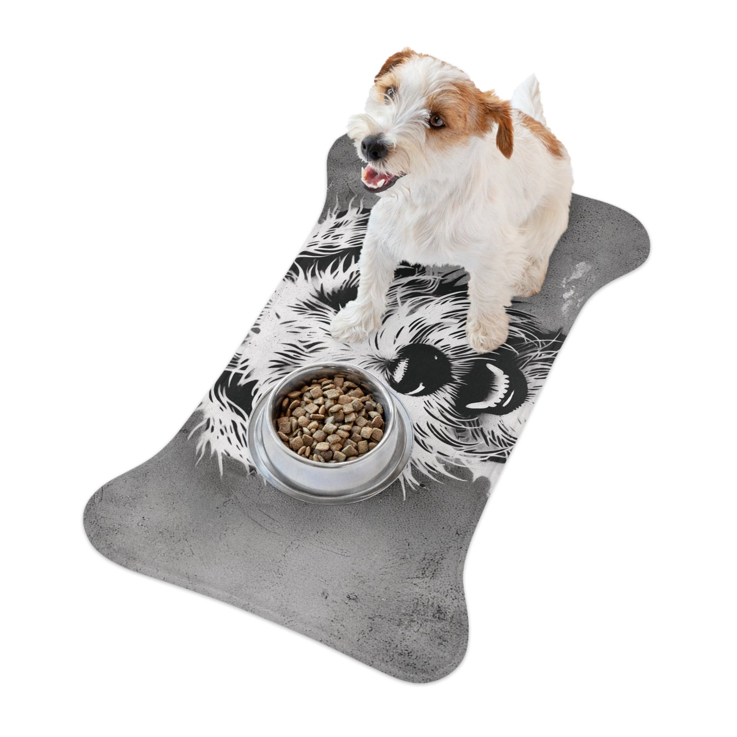 Personalizable Stylish Pet Feeding Mat Dog Design - Perfect for Pet Lovers