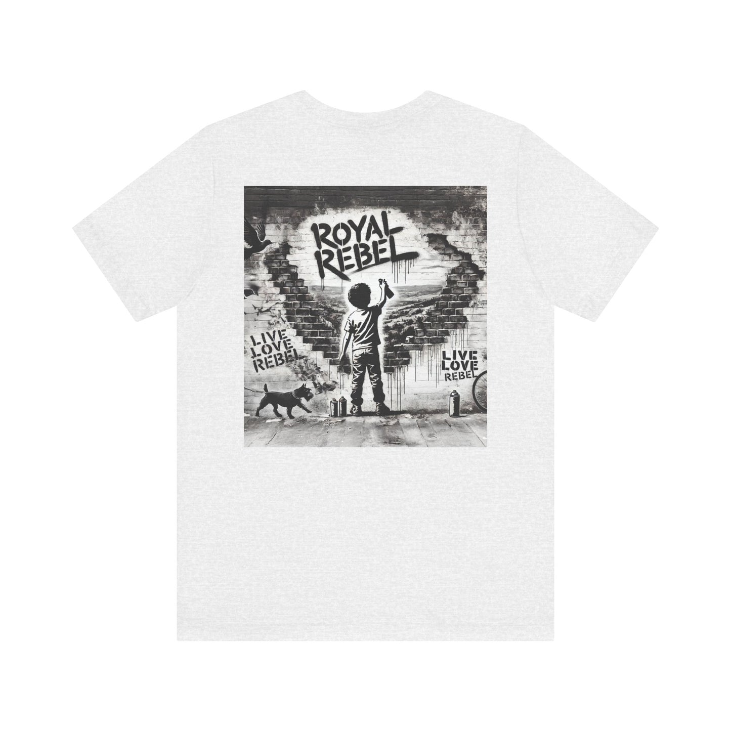 Royal Rebel Unisex Jersey Tee - Bold Street Art Inspired Design