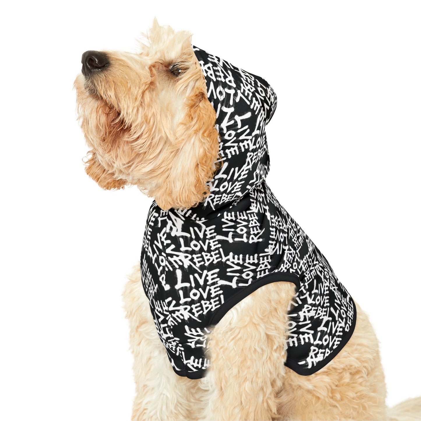 Live Love Rebel Pet Hoodie - Stylish Dog Jacket for Cool Pets
