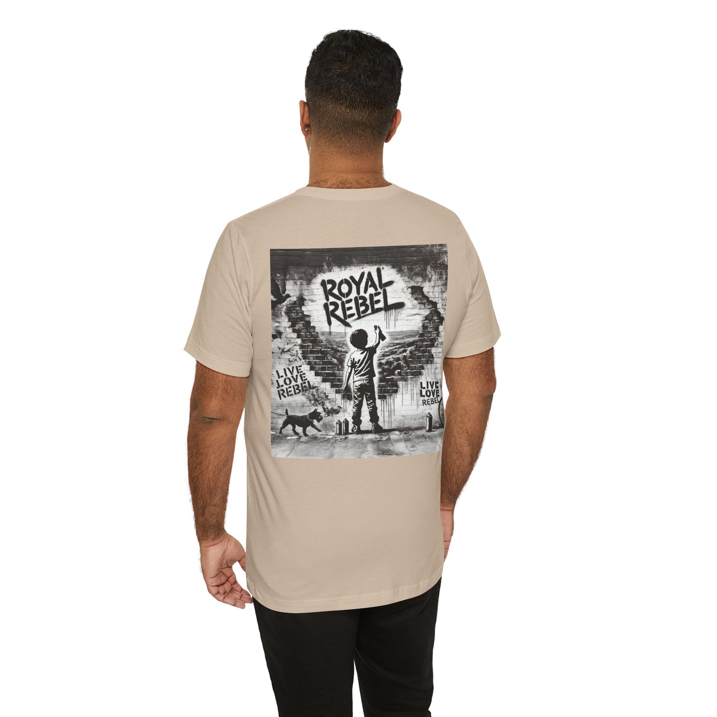 Royal Rebel Unisex Jersey Tee - Bold Street Art Inspired Design
