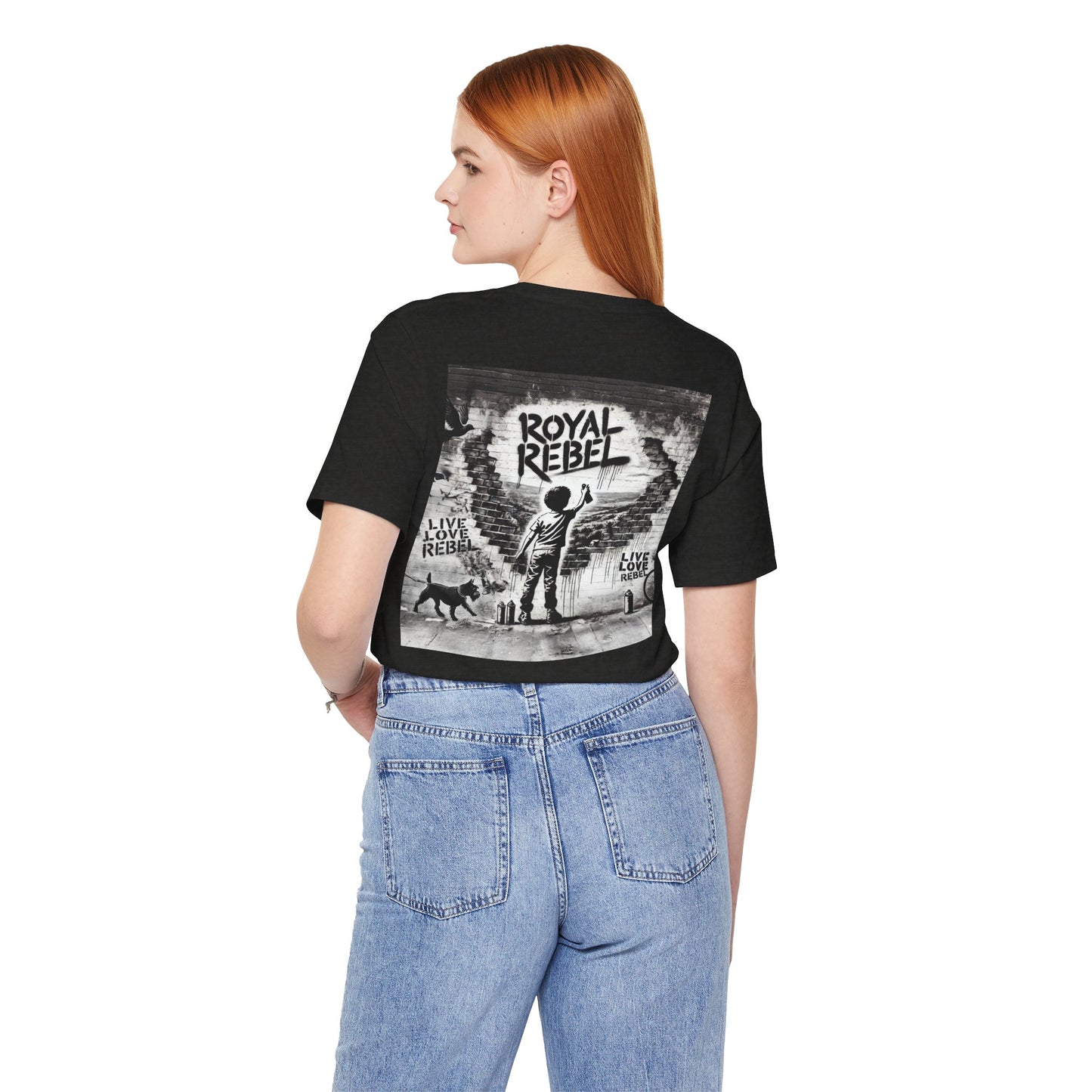 Royal Rebel Unisex Jersey Tee - Bold Street Art Inspired Design