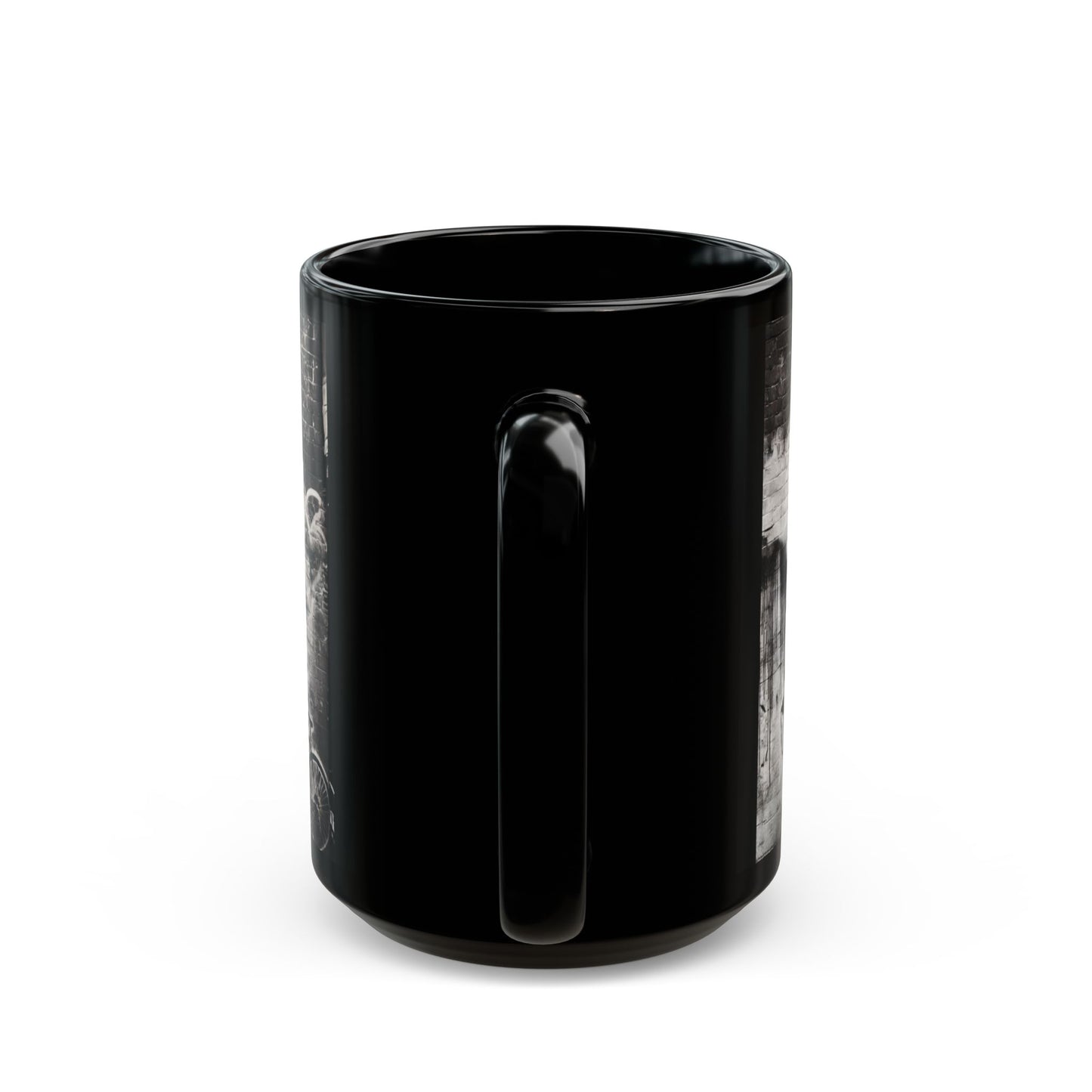 Royal Rebel Black Mug - 15oz, "Live Love Rebel" Design