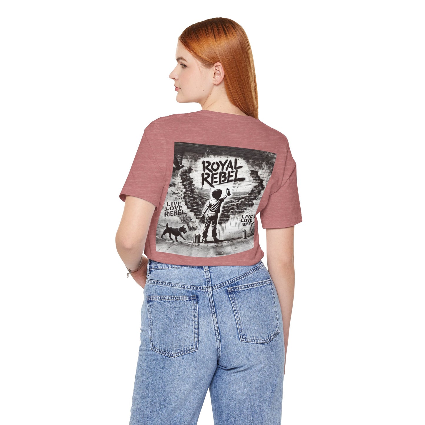 Royal Rebel Unisex Jersey Tee - Bold Street Art Inspired Design