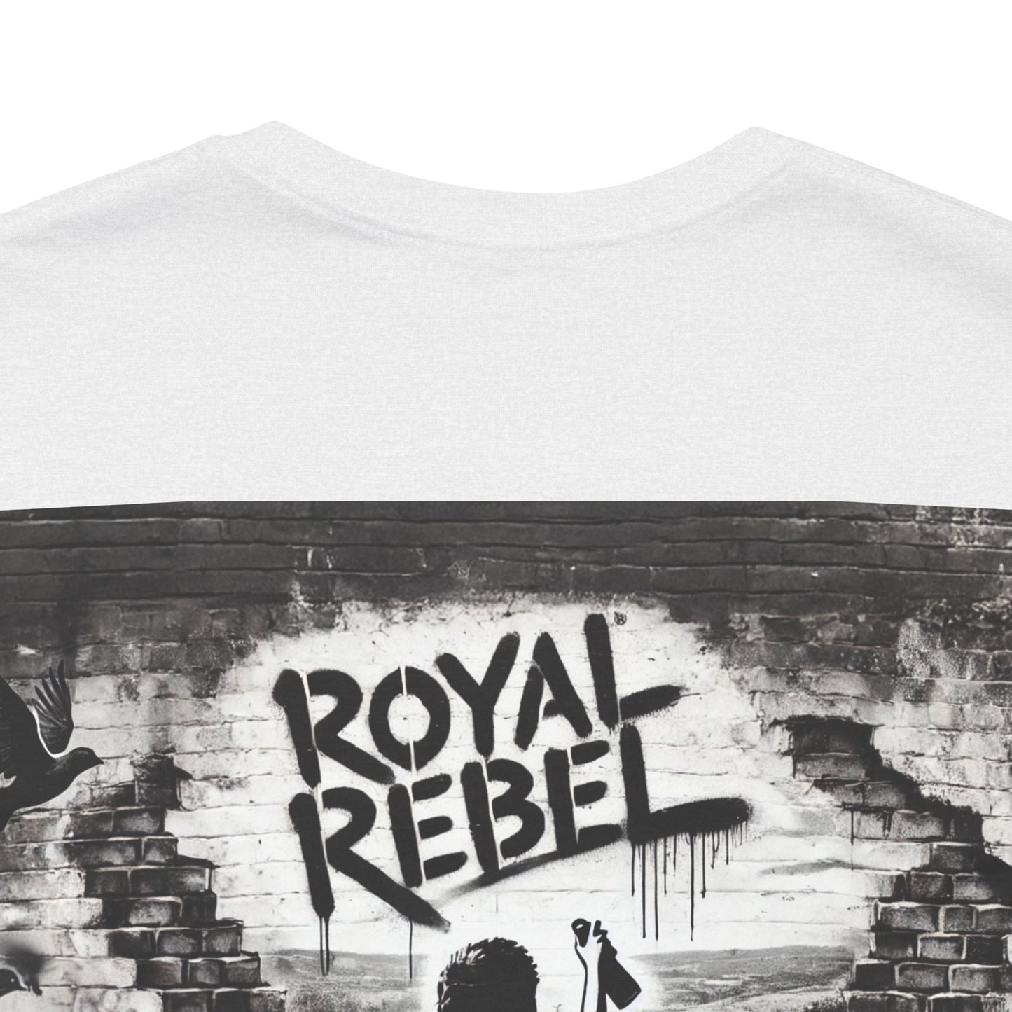 Royal Rebel Unisex Jersey Tee - Bold Street Art Inspired Design