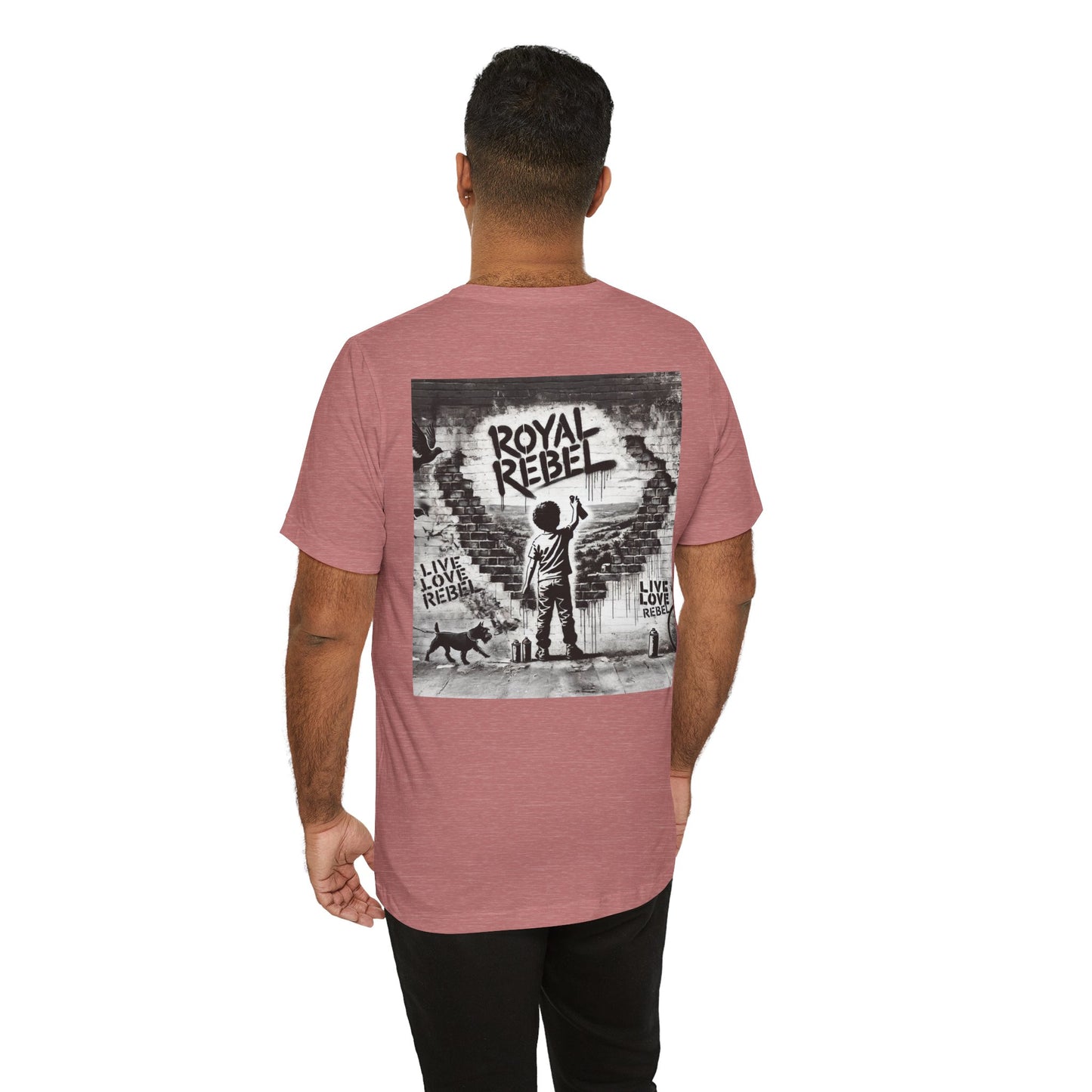 Royal Rebel Unisex Jersey Tee - Bold Street Art Inspired Design