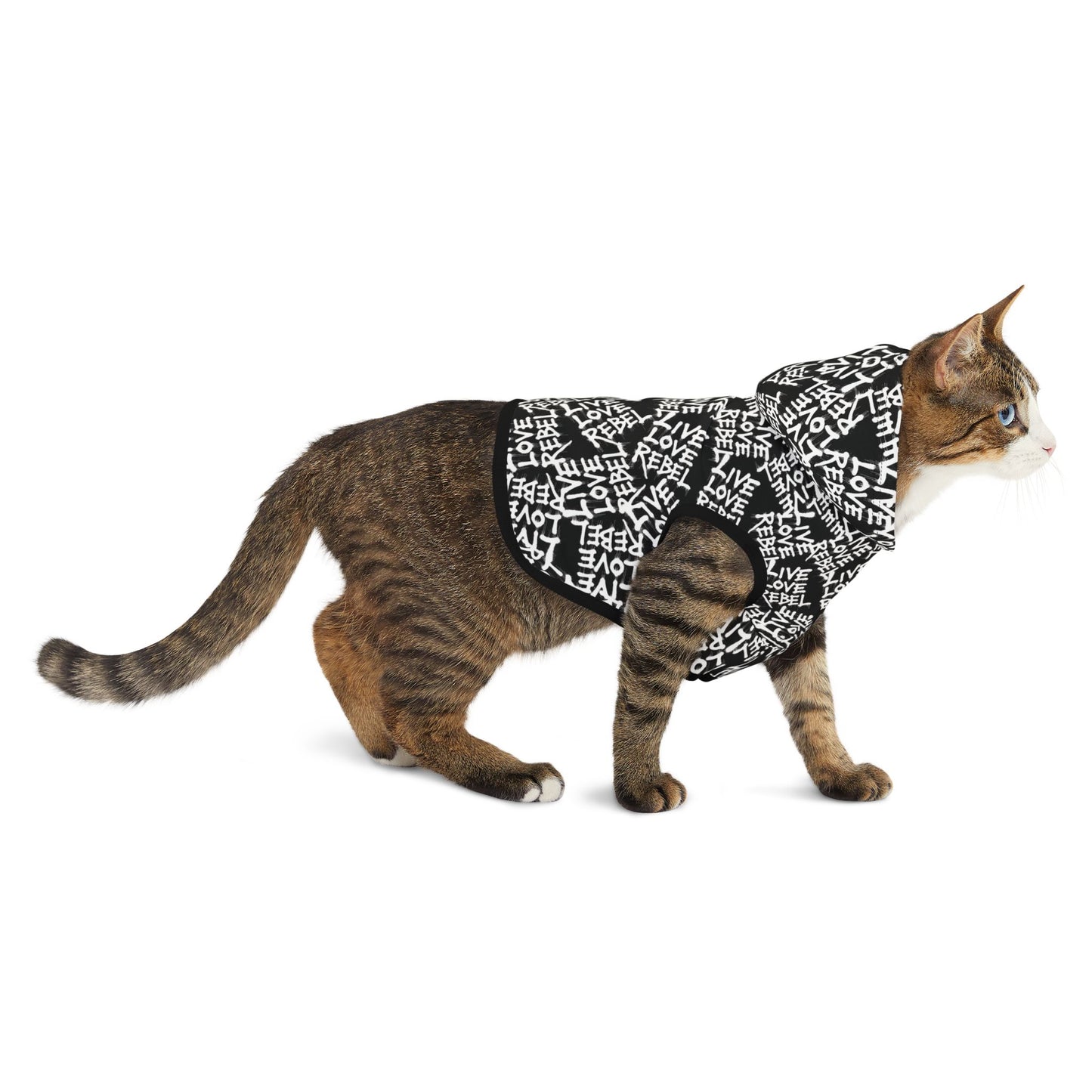 Live Love Rebel Pet Hoodie - Stylish Dog Jacket for Cool Pets