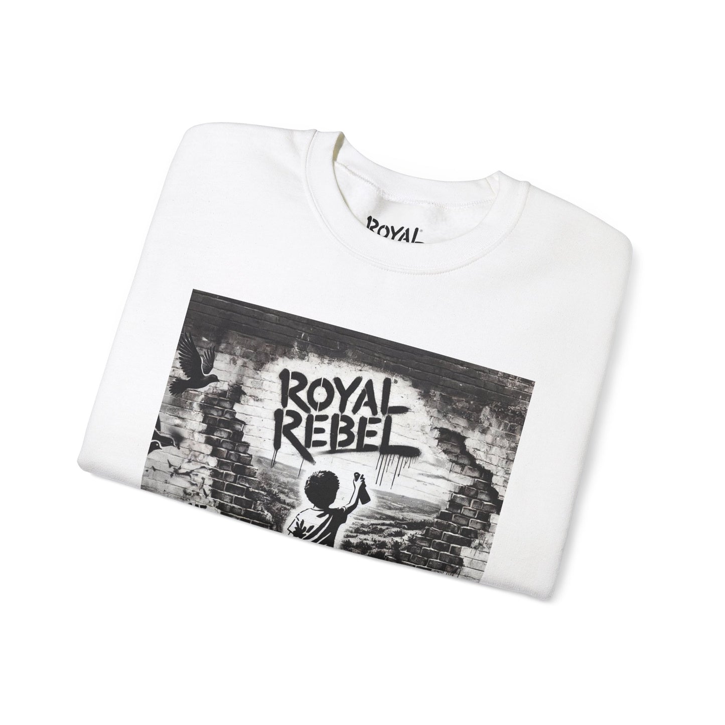 Royal Rebel Unisex Crewneck Sweatshirt - "Live Love Rebel" Graphic