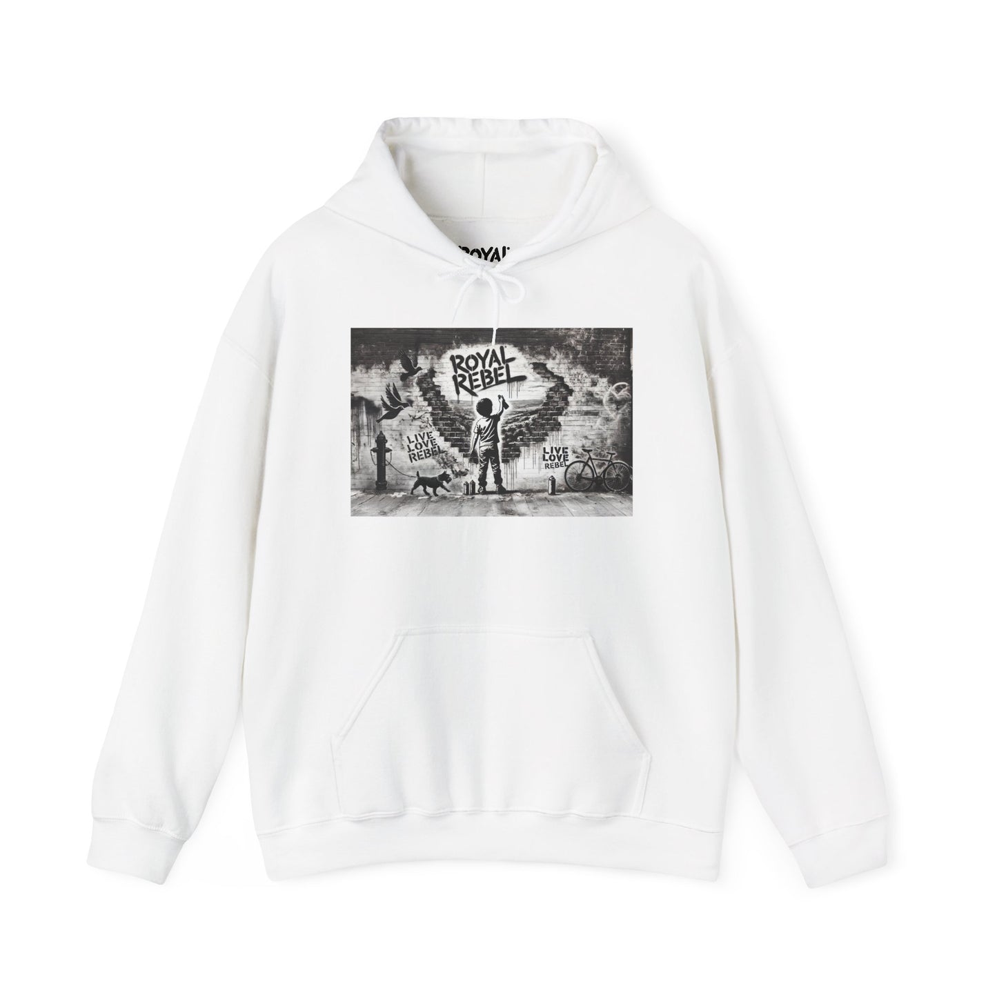 Royal Rebel Unisex Hoodie - Edgy Graphic Sweatshirt for Creative Minds