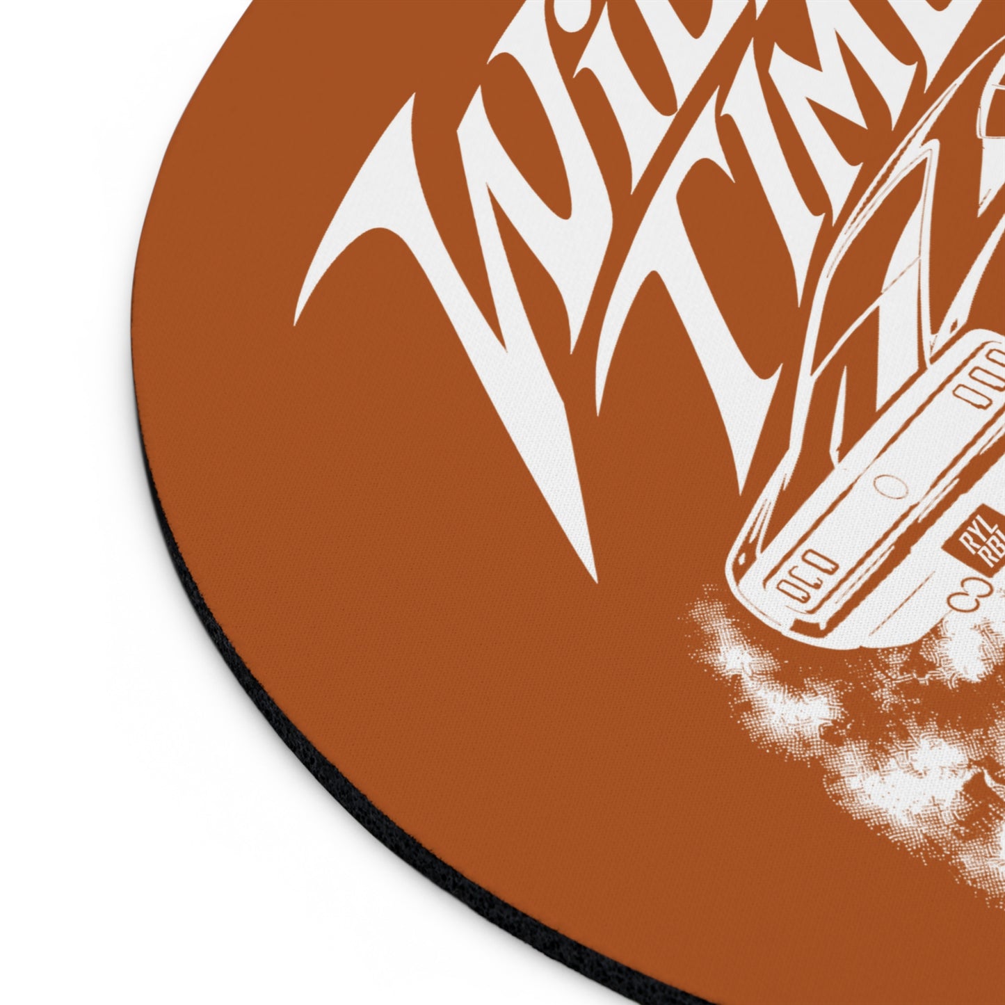 Wild Time™ Muscle Car Burnt Orange Mouse Pad - Stylish & Durable