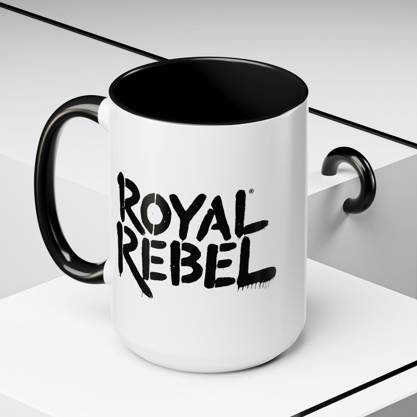 Royal Rebel Accent Coffee Mug - Bold Statement Drinkware for Coffee Lovers