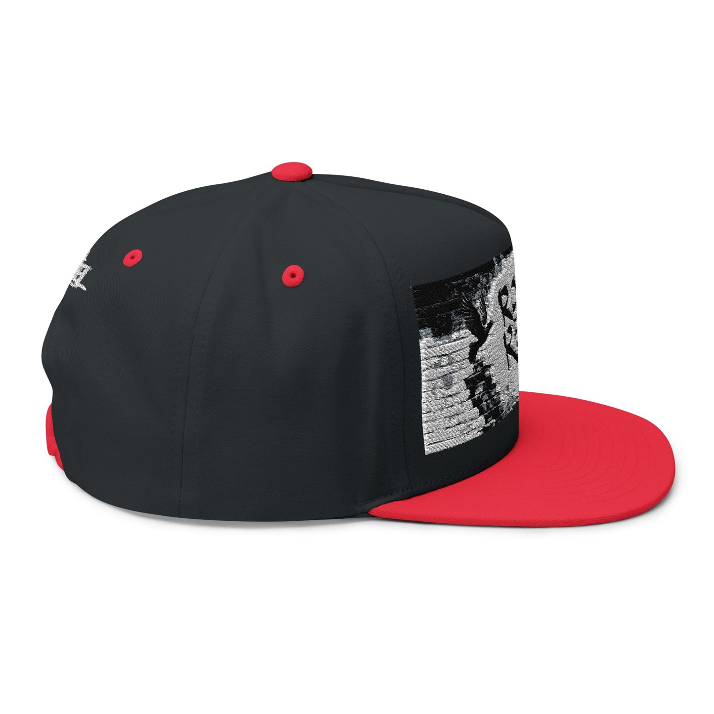Royal Rebel® Embroidered Flat Bill Cap - Graffiti Wall