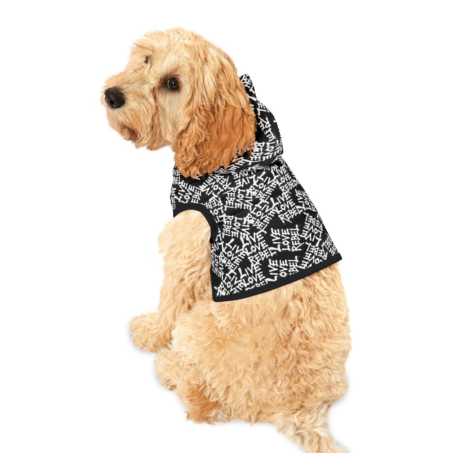 Live Love Rebel Pet Hoodie - Stylish Dog Jacket for Cool Pets