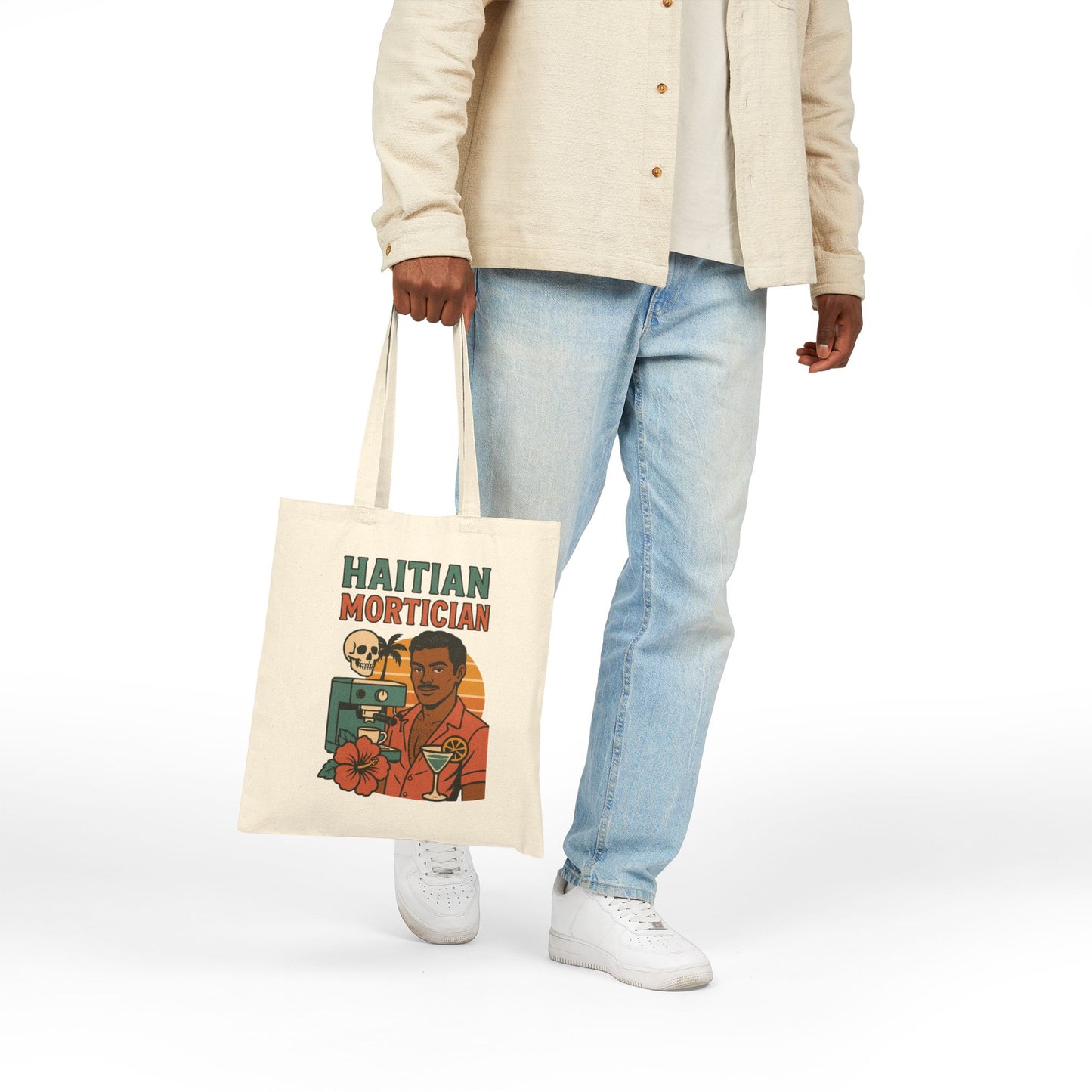 Haitian Mortician - Hello Pussycat 2 Sided Design Canvas Tote Bag