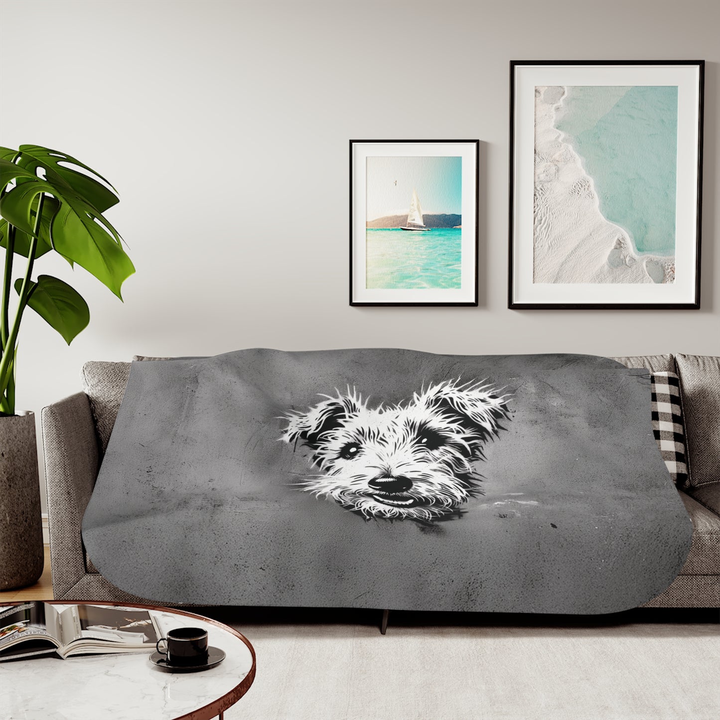 Personalized Cozy Sherpa Blanket - Live Love Rescue™ Charity Blanket
