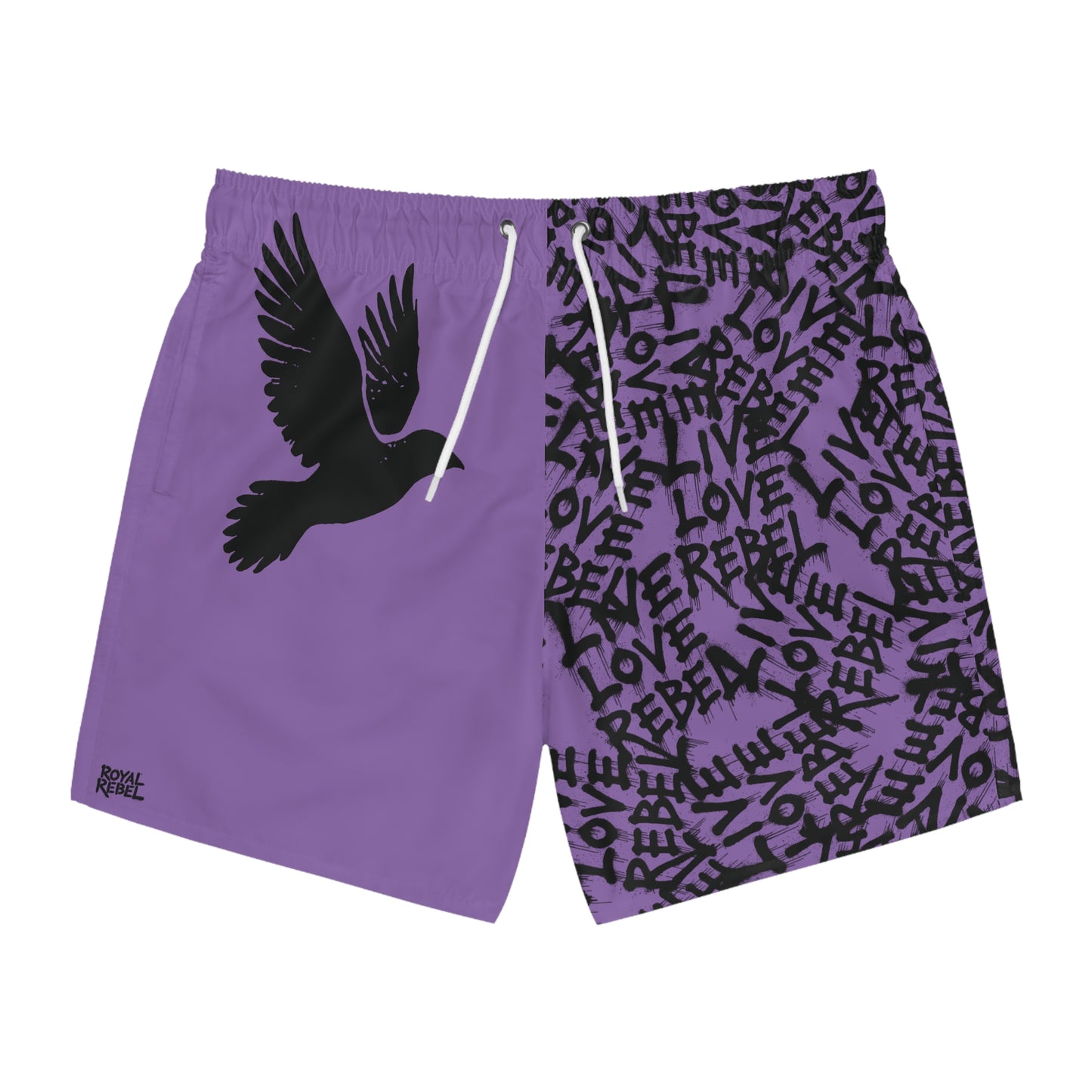 'Live Love Rebel' - Stylish Swim Trunks