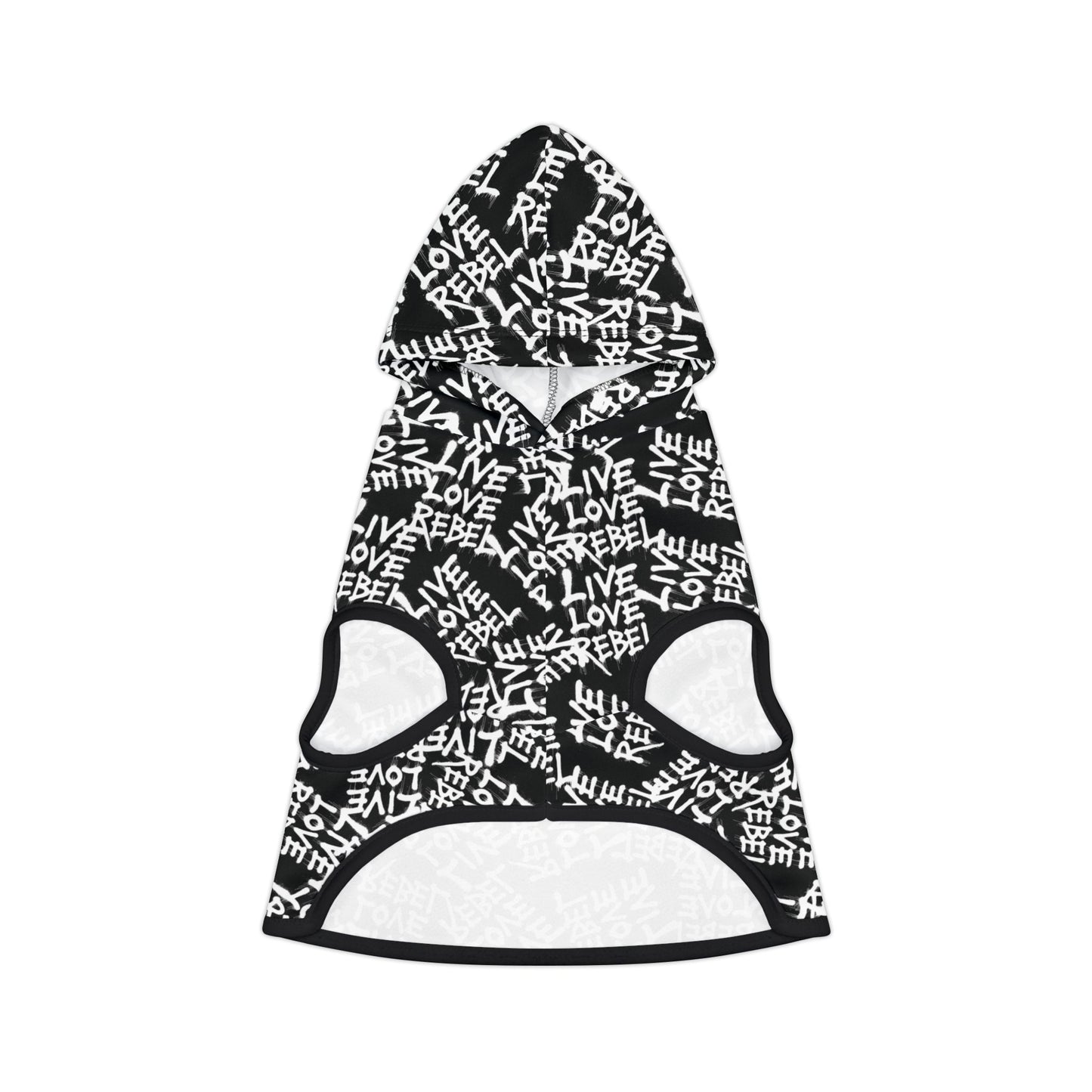 Live Love Rebel Pet Hoodie - Stylish Dog Jacket for Cool Pets