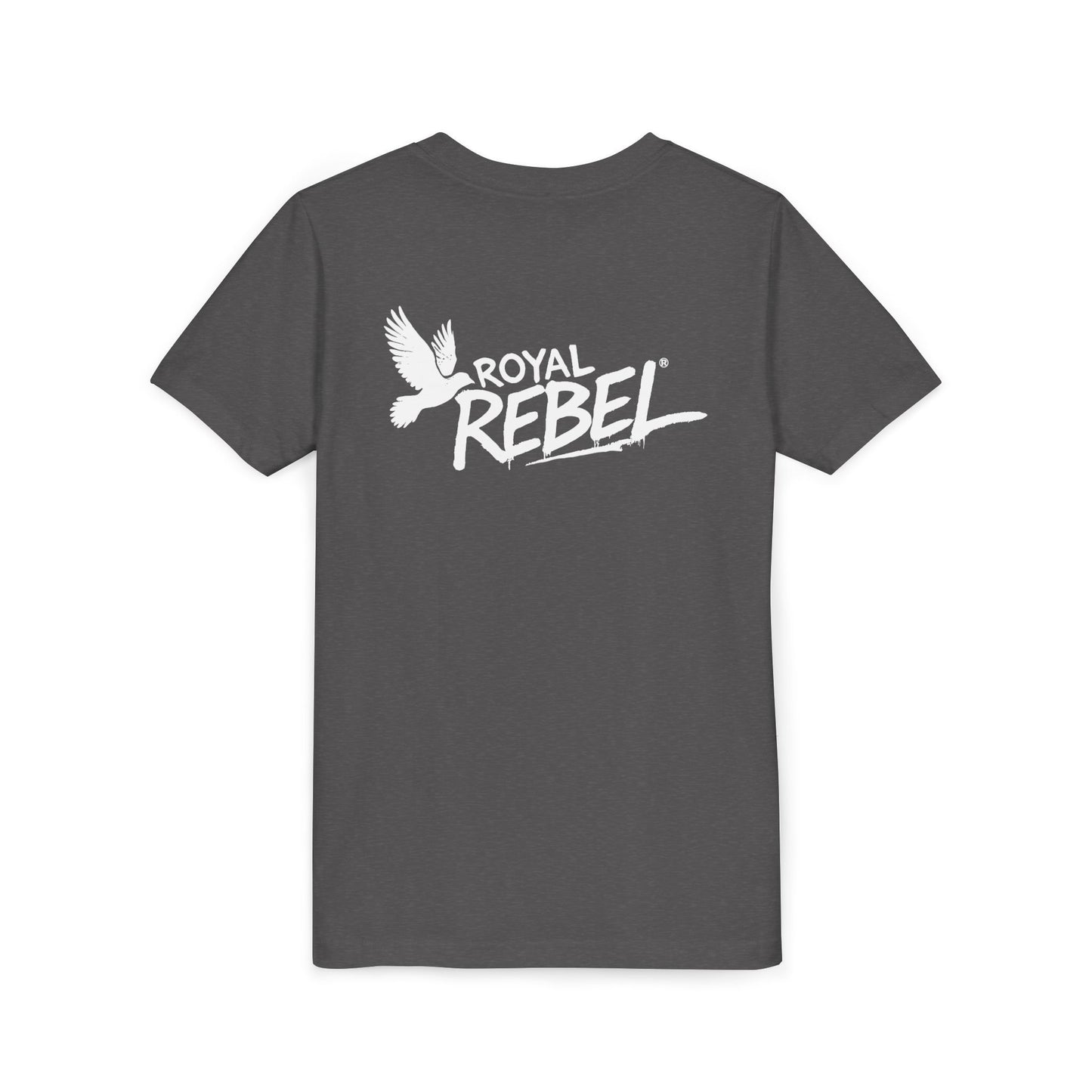 Royal Rebel Graffiti Youth Tee — Kids' Graphic Skate Streetwear T-Shirt