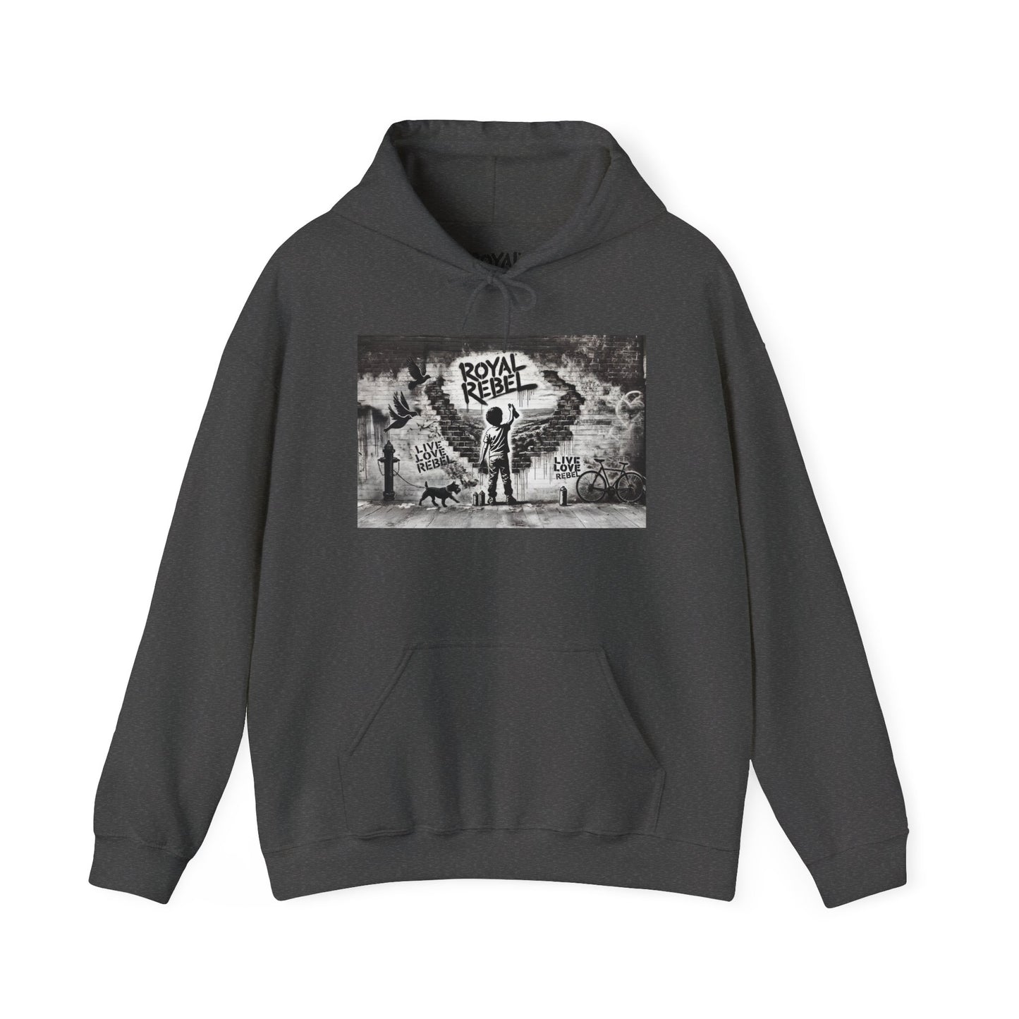 Royal Rebel Unisex Hoodie - Edgy Graphic Sweatshirt for Creative Minds