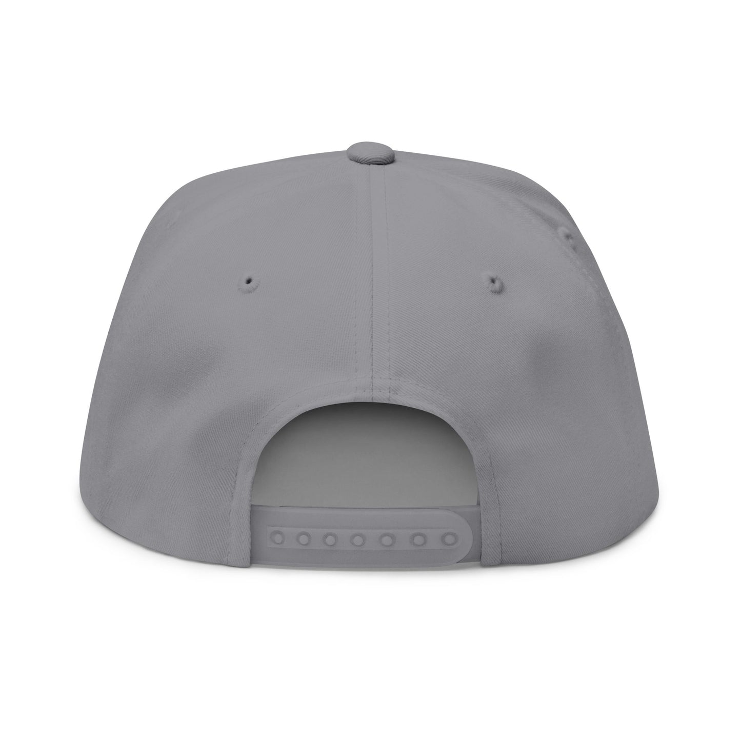 Royal Rebel Embroidered Flat Bill Cap - Trendy Streetwear Hat for Fashion Enthusiasts