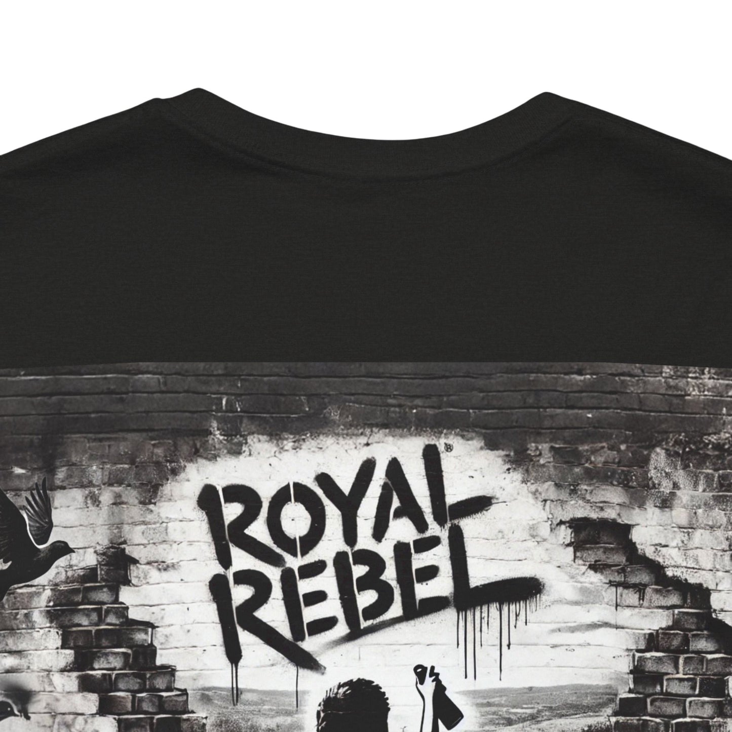 Royal Rebel Unisex Jersey Tee - Bold Street Art Inspired Design