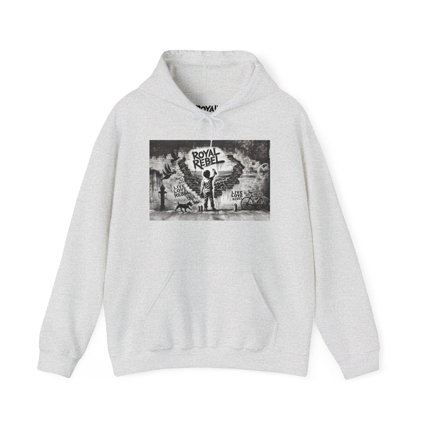 Royal Rebel Unisex Hoodie - Edgy Graphic Sweatshirt for Creative Minds