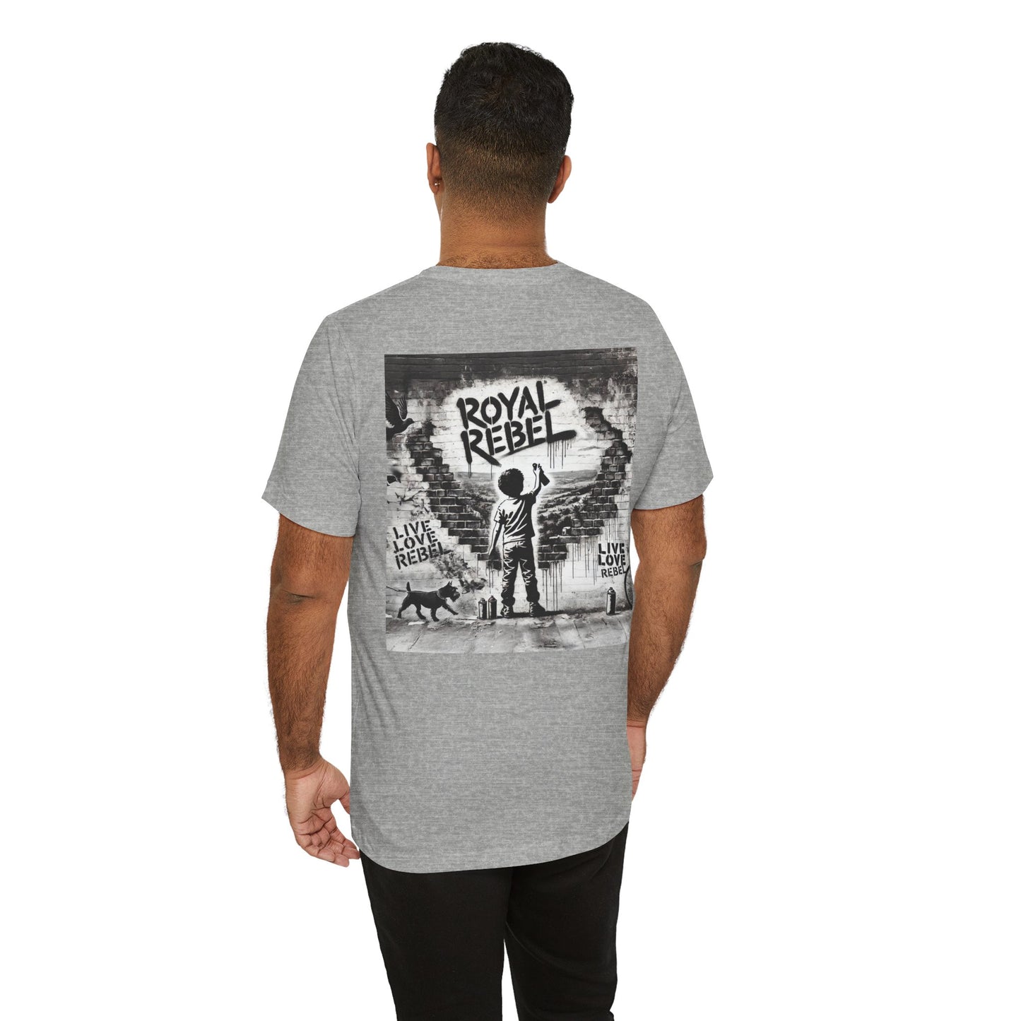 Royal Rebel Unisex Jersey Tee - Bold Street Art Inspired Design