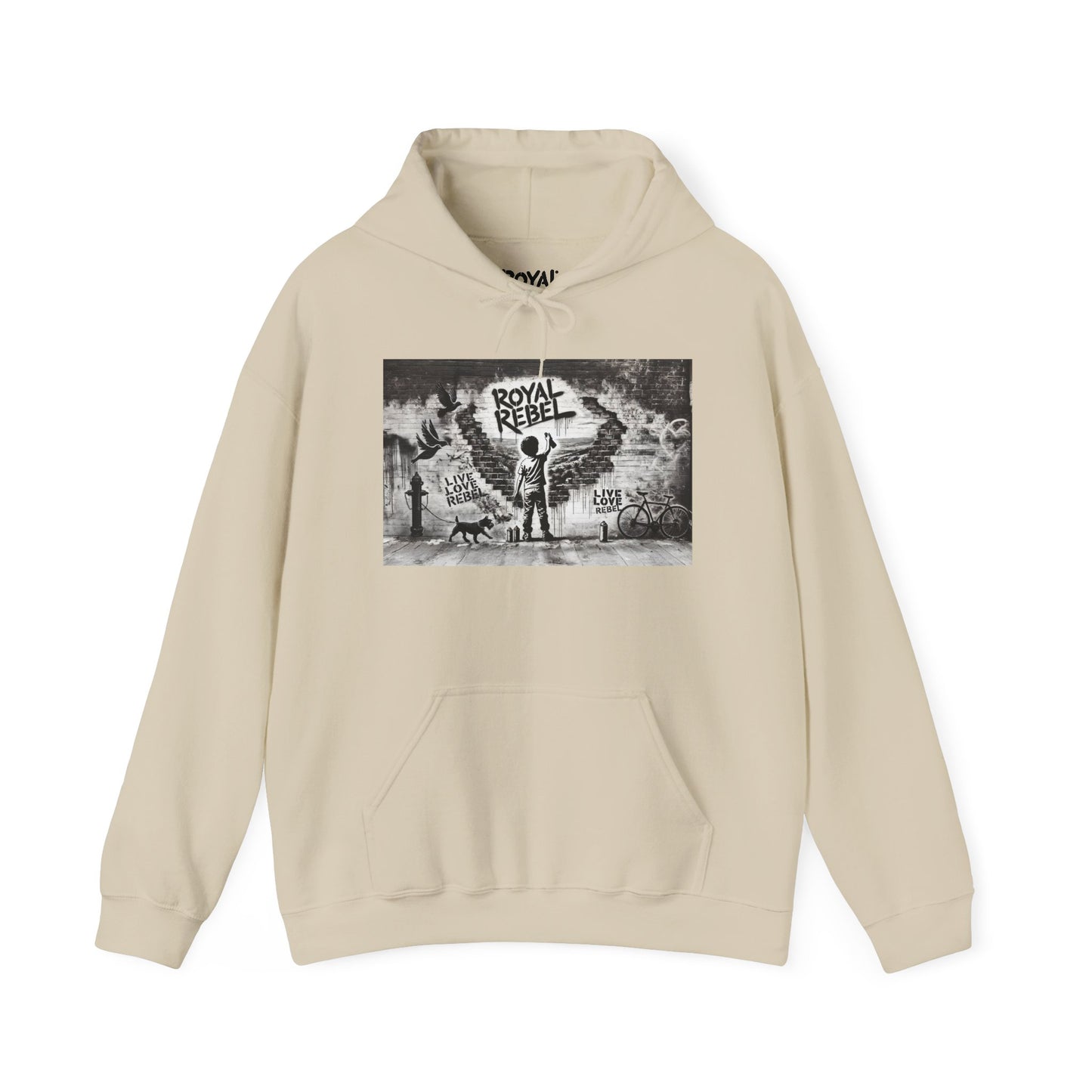 Royal Rebel Unisex Hoodie - Edgy Graphic Sweatshirt for Creative Minds