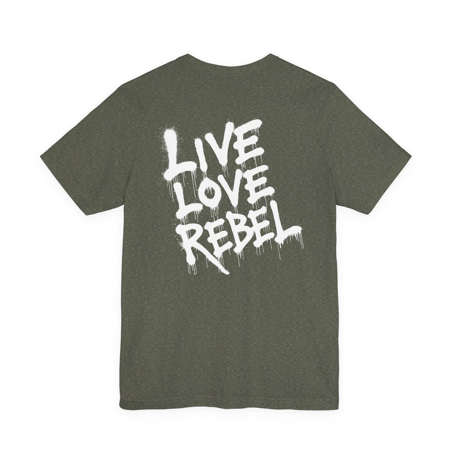 Live Love Rebel™ Unisex Jersey Tee - Bold Graffiti Art