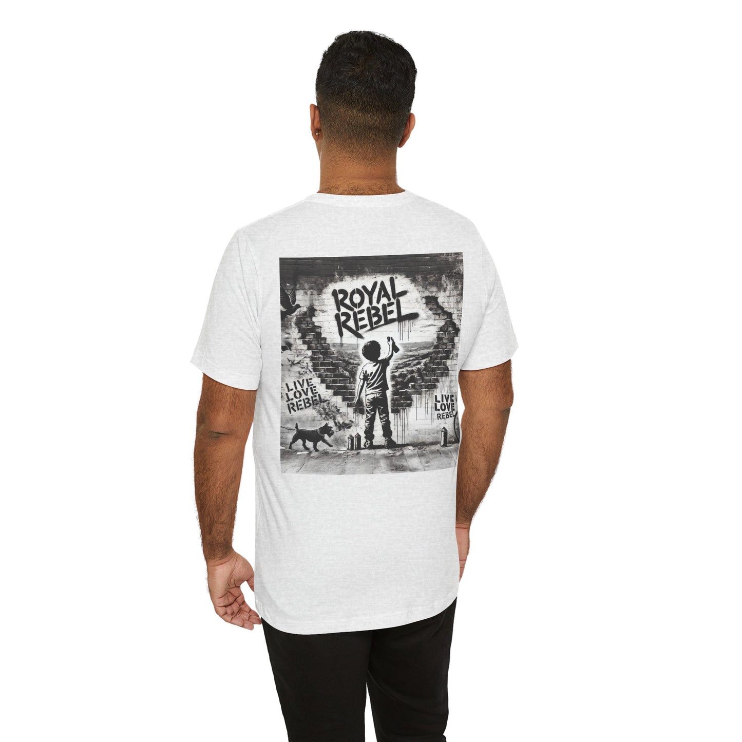 Royal Rebel Unisex Jersey Tee - Bold Street Art Inspired Design
