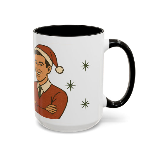 Festive Holiday Mug - "Most Likely to Sit on Santa's Lap Guy"